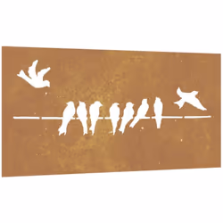 Transformez un mur vide ou une clôture en chef-d'œuvre avec cette décoration murale de jardin. Matériau durable : acier corte ...