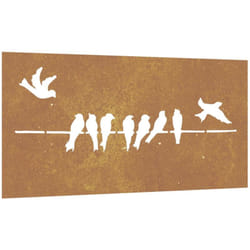 Vidaxl - Décoration murale jardin 105x55 cm acier corten design d'oiseau