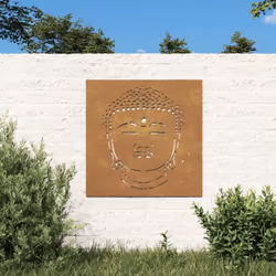 Description générale Transformez un mur vide ou une clôture en chef-d'œuvre avec cette décoration murale de jardin en acier c ...