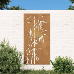 Vidaxl - Décoration murale jardin 105x55 cm acier corten design bambou