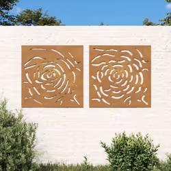 Transformez un mur vide ou une clôture en chef-d'œuvre avec ces décorations murales de jardin. Matériau durable : acier corte ...
