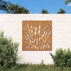 Transformez un mur vide ou une clôture en chef-d'œuvre avec cette décoration murale de jardin. Matériau durable : acier corte ...
