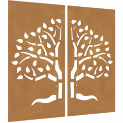 Transformez un mur vide ou une clôture en chef-d'œuvre avec ces décorations murales de jardin. Matériau durable : acier corte ...