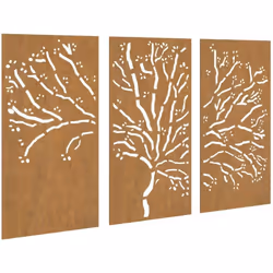 Transformez un mur vide ou une clôture en chef-d'œuvre avec ces décorations murales de jardin. Matériau durable : acier corte ...