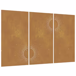 Transformez un mur vide ou une clôture en chef-d'œuvre avec ces décorations murales de jardin. Matériau durable : acier corte ...
