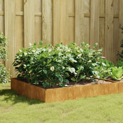 Vidaxl - Lit surélevé de jardin 100x100x33,5 cm acier corten