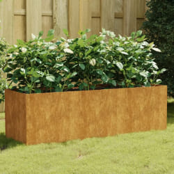 vidaXL Lit surélevé - Corten