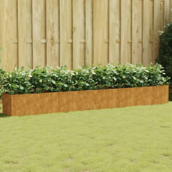 vidaXL Lit surélevé jardin - 360 cm Acier corten