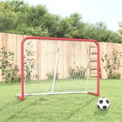 Vidaxl - But de hockey avec filet rouge et blanc 153x60x118 cm