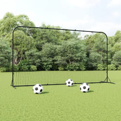 Vidaxl - Filet de rebond de football noir 366x90x183 cm pehd