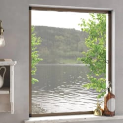 vidaXL Moustiquaire pour fenêtres Marron 100x120 cm