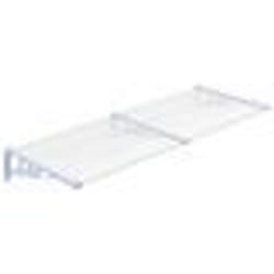 vidaXL Auvent de porte Gris et transparent 239x90 cm Polycarbonate