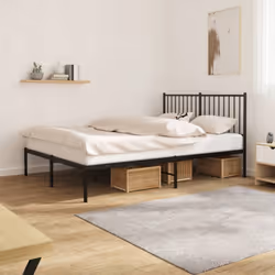 Si vous recherchez un cadre de lit robuste pour votre chambre à coucher, ce cadre de lit classique au design élégant et intem ...