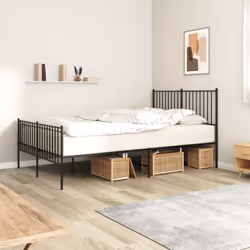 Si vous recherchez un cadre de lit robuste pour votre chambre à coucher, ce cadre de lit classique au design élégant et intem ...