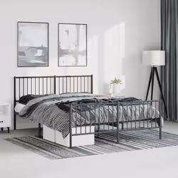 Si vous recherchez un cadre de lit robuste pour votre chambre à coucher, ce cadre de lit classique au design élégant et intem ...