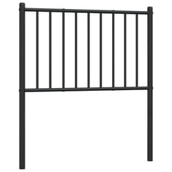 VidaXL 350893 tête de lit et pied de lit Noir