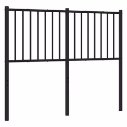 VidaXL 350895 tête de lit et pied de lit Noir - Vue supplémentaire 5
