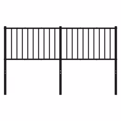 VidaXL 350899 tête de lit et pied de lit Noir
