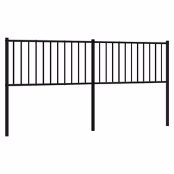 VidaXL 350901, Noir, Acier, 193 cm, 1980 mm, 90 cm, 30 mm