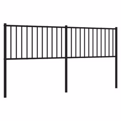 VidaXL 350901 tête de lit et pied de lit Noir - Vue supplémentaire 4