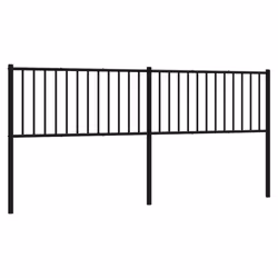 VidaXL 350902, Noir, Acier, 2 m, 2060 mm, 90 cm, 30 mm