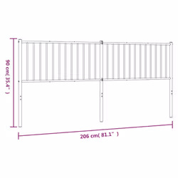 VidaXL 350902 tête de lit et pied de lit Noir - Vue supplémentaire 6