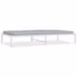 vidaXL Cadre de lit métal sans matelas blanc 100x200 cm - 100 x 200 cm