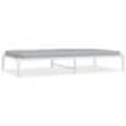 vidaXL Cadre de lit métal sans matelas blanc 100x200 cm - 100 x 200 cm