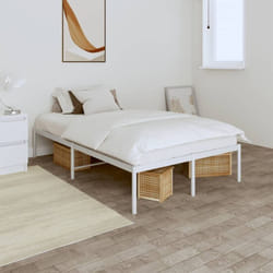 Vidaxl - Cadre de lit métal blanc 120x190 cm