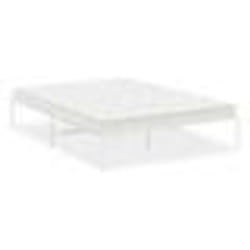 vidaXL Cadre de lit métal sans matelas blanc 150x200 cm - 150 x 200 cm