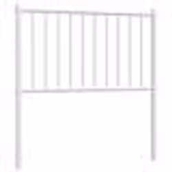 vidaXL Tête de lit métal blanc 80 cm