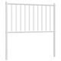vidaXL Tête de lit métal blanc 80 cm