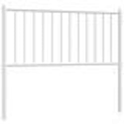 vidaXL Tête de lit métal blanc 100 cm