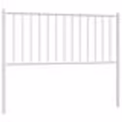 vidaXL Tête de lit métal blanc 100 cm