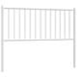 vidaXL Tête de lit métal blanc 100 cm