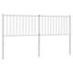 vidaXL Tête de lit métal blanc 160 cm