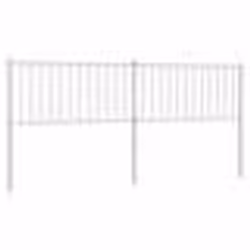 vidaXL Tête de lit métal blanc 193 cm