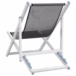 VidaXL 360167 chaise d'extérieur Terrace Aluminium, Textile Gris - Vue supplémentaire 6