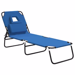 VidaXL 360175, Linge, Siège rembourré, Oxford, Acier, Bleu, 560 mm, 1890 mm