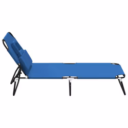 VidaXL 360175 chaise d'extérieur Linge Siège rembourré Oxford, Acier Bleu - Vue supplémentaire 4