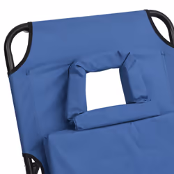 VidaXL 360175 chaise d'extérieur Linge Siège rembourré Oxford, Acier Bleu - Vue supplémentaire 8