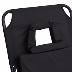 VidaXL 360176 chaise d'extérieur Linge Siège rembourré Oxford, Acier Noir - Vue supplémentaire 8