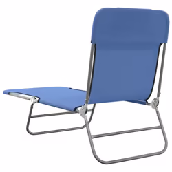 VidaXL 360180 chaise d'extérieur Linge Acier, Textile Bleu - Vue supplémentaire 6