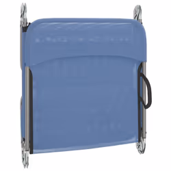VidaXL 360180 chaise d'extérieur Linge Acier, Textile Bleu - Vue supplémentaire 8