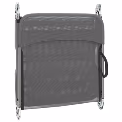 VidaXL 360183 chaise d'extérieur Linge Acier, Textile Gris - Vue supplémentaire 8