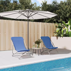 VidaXL 360187 chaise d'extérieur Terrace Acier Bleu