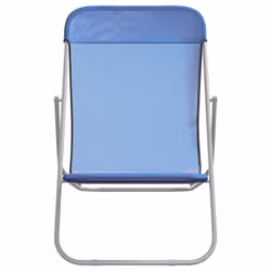 VidaXL 360187 chaise d'extérieur Terrace Acier Bleu - Vue supplémentaire 4