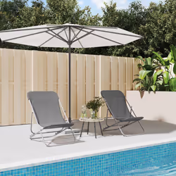 VidaXL 360190 chaise d'extérieur Terrace Acier Gris - Vue supplémentaire 2