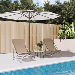 VidaXL 360193 chaise d'extérieur Terrace Acier Taupe