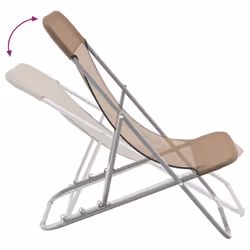 VidaXL 360193 chaise d'extérieur Terrace Acier Taupe - Vue supplémentaire 7